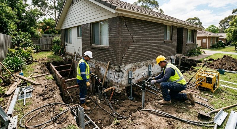 Sinking Foundation Repair in Greenville, SC